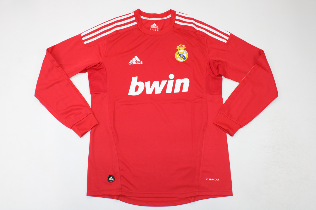 AAA Quality Real Madrid 11/12 Third Red Long Soccer Jersey